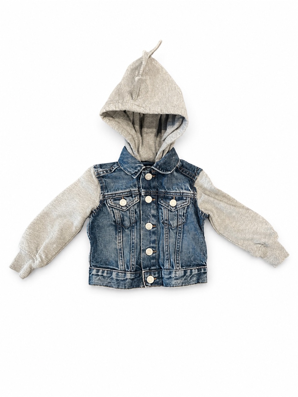 Baby Gap Denim Dinosaur Hooded Jacket 18–24 Months